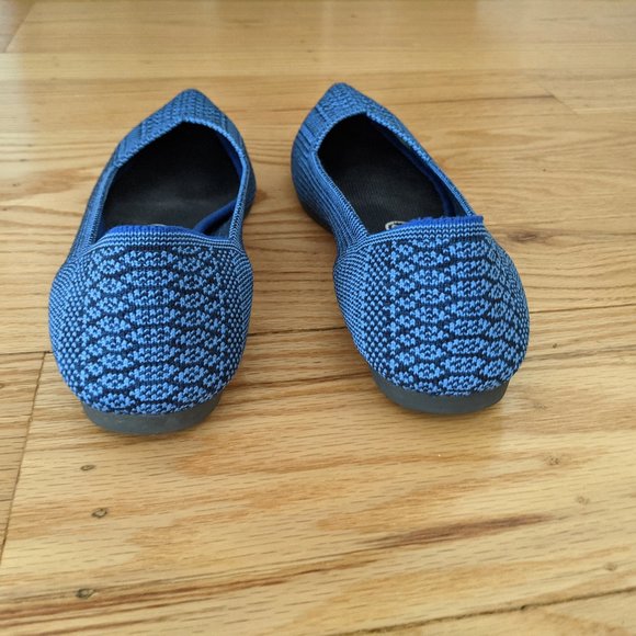 Rothy’s The Point Lapis Python Blue Size 7.5 Rare - Picture 11 of 15